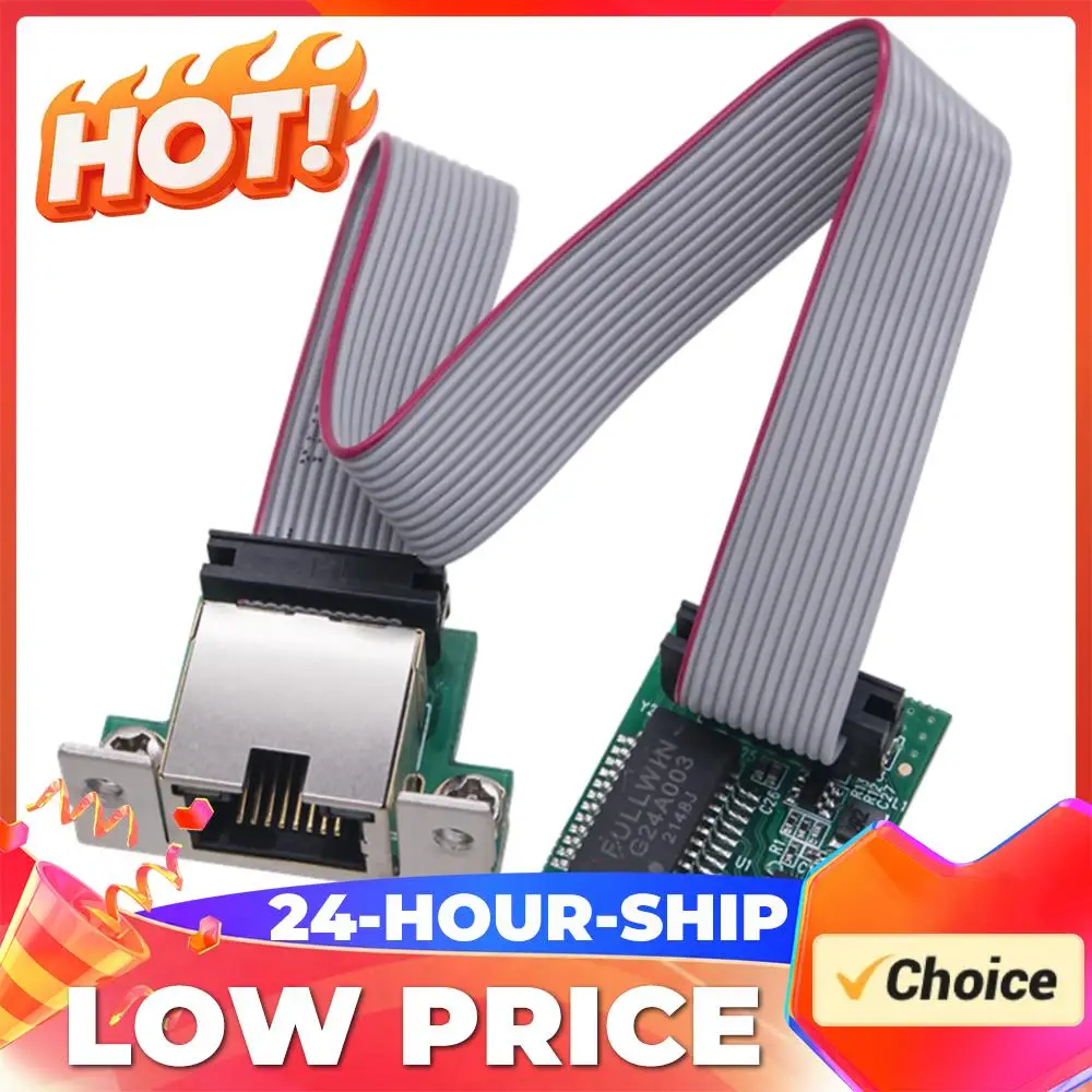

M.2 Network Card 10/100/1000Mbps Ethernet Network Card Single Port RJ45 M.2 A+E Ethernet Adapter RTL8111H Chip for Desktop PC