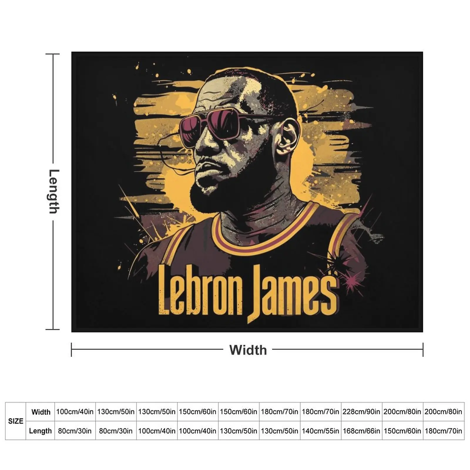 LeBron James Throw Blanket Flannels bed plaid decorative For Decorative Sofa Blankets