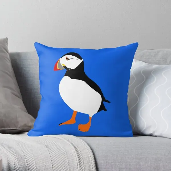 Farne Island Puffin 2  Printing Throw Pillow Cover Soft Office Bed Fashion Home Decorative Fashion Pillows not include One Side