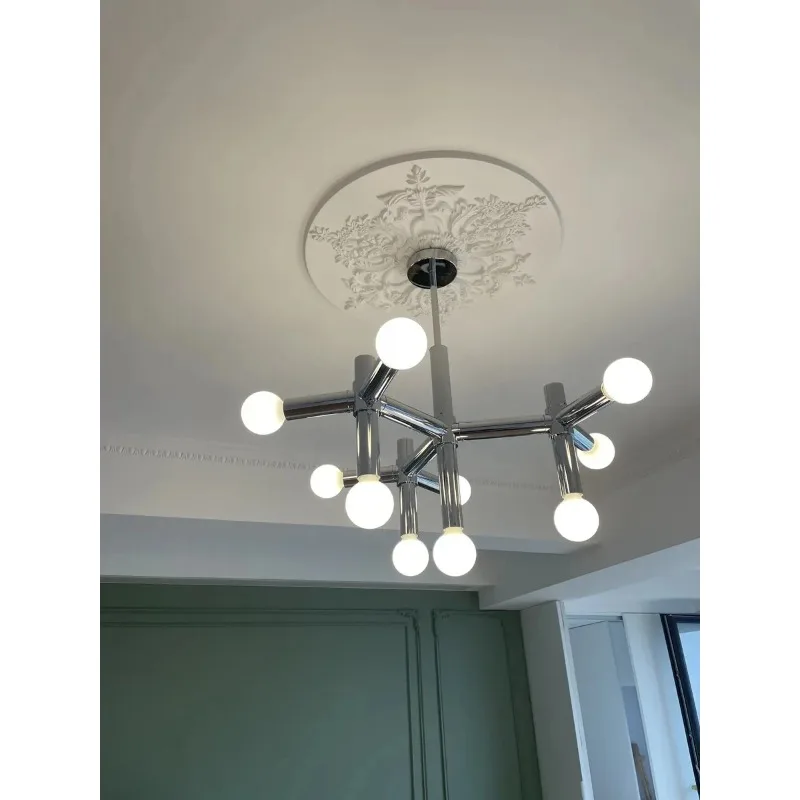 Bauhaus Glass Ball Chandelier Lustre Modern Pendant Light Hanging Lamp for Living Room Dining Room Home Indoor Decor Lighting