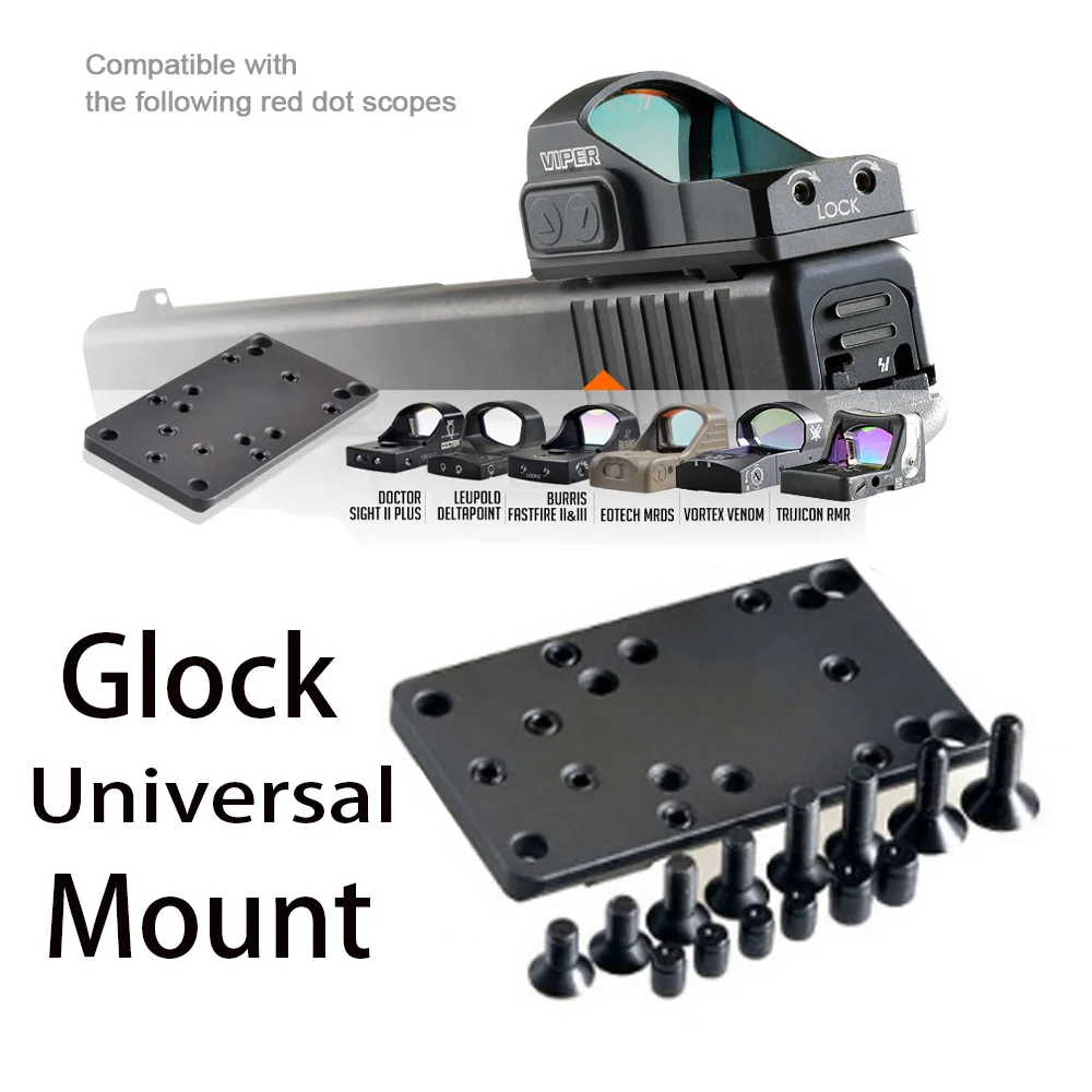 Image of Tactics Universal Red Dot Sight Zubehör, passend für Glock Rear Sight Plate Base Mount