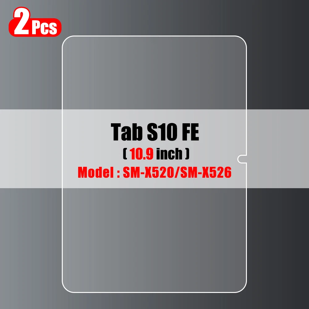 2 STKS Gehard Glas Screen Protector voor Samsung Galaxy Tab S11 Ultra S10 Fe Plus Tab S10 Lite A11 Plus A9 A11 + A9 + Film