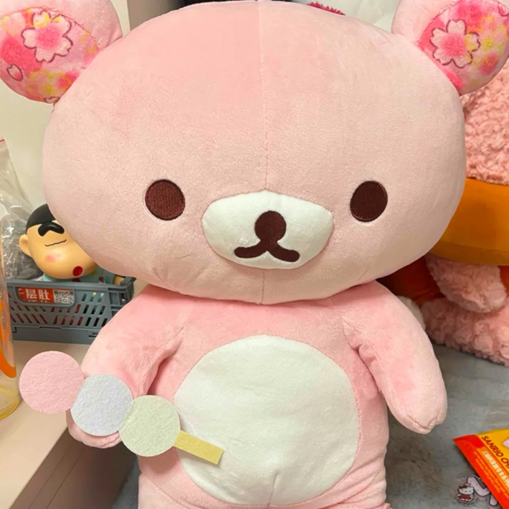 

50cm Kawaii Rilakkuma Sakura Doll Plush Toy Cute Anime Cartoon Bear Doll Pillow Room Decoration Girl Birthday Gift Toys