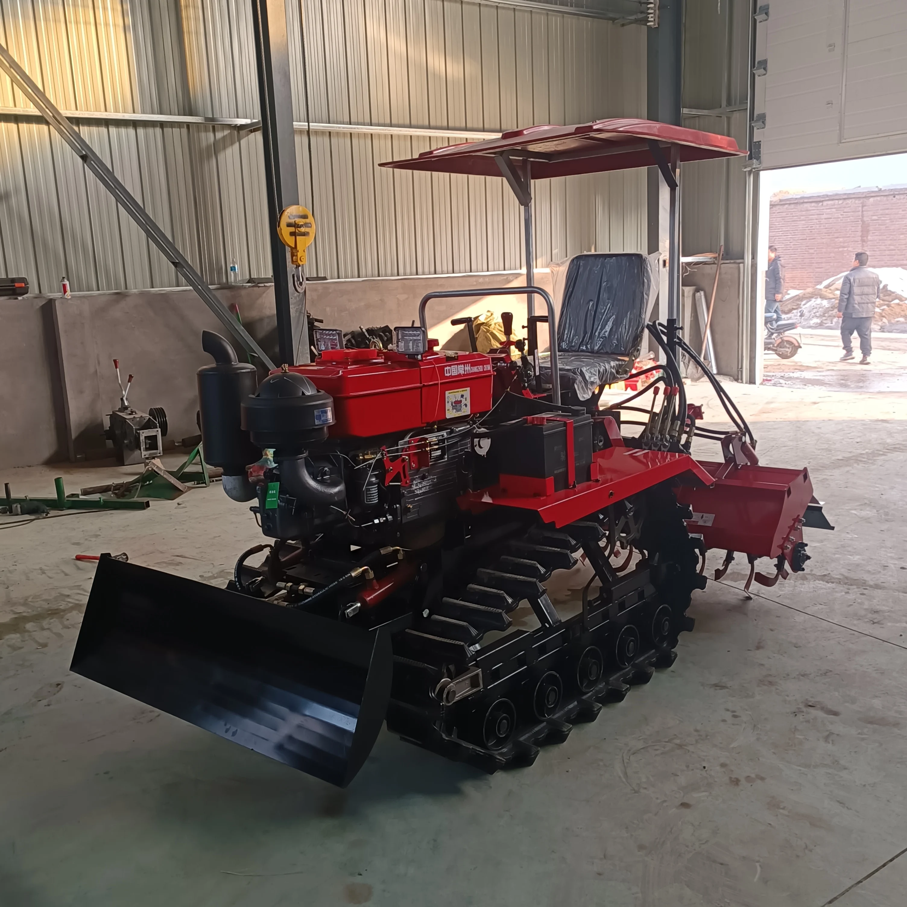 Multifunctional Crawler Mini-tiller Walking Tractor Supporting Field Return Machine Pastoral Management Machine Rotary Tiller