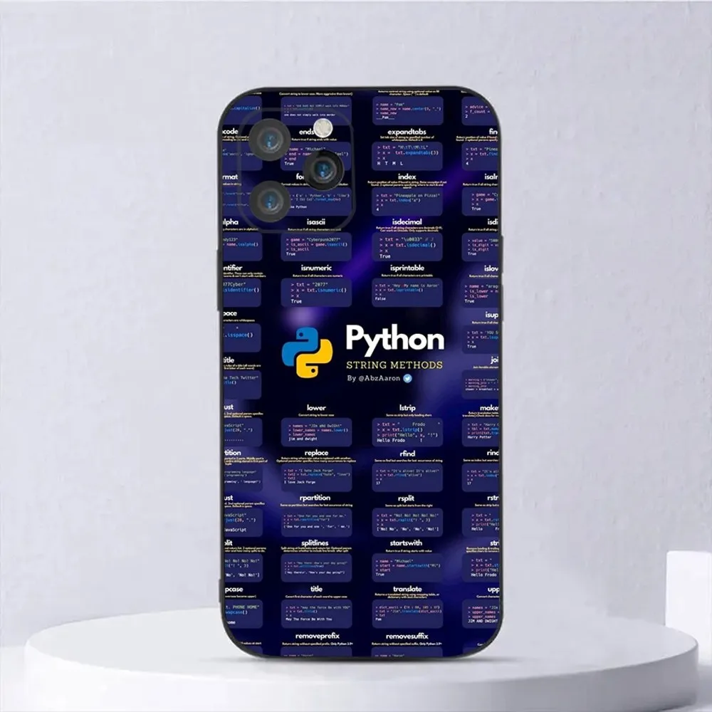 Programming Languages Java Phone Case For iPhone15,14,13,12,11,Pro,Max,Plus,Mini,X,XS,XR,8,7,6,S,Plus,SE Soft Black Case