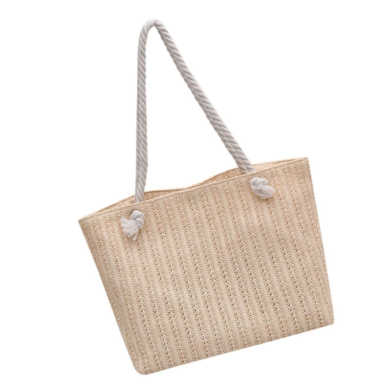 E74B Women's Woven Straw Crossbody Bag Lightweight Shoulder Bags Casual Phone Purse Handbag For Fashionable Women