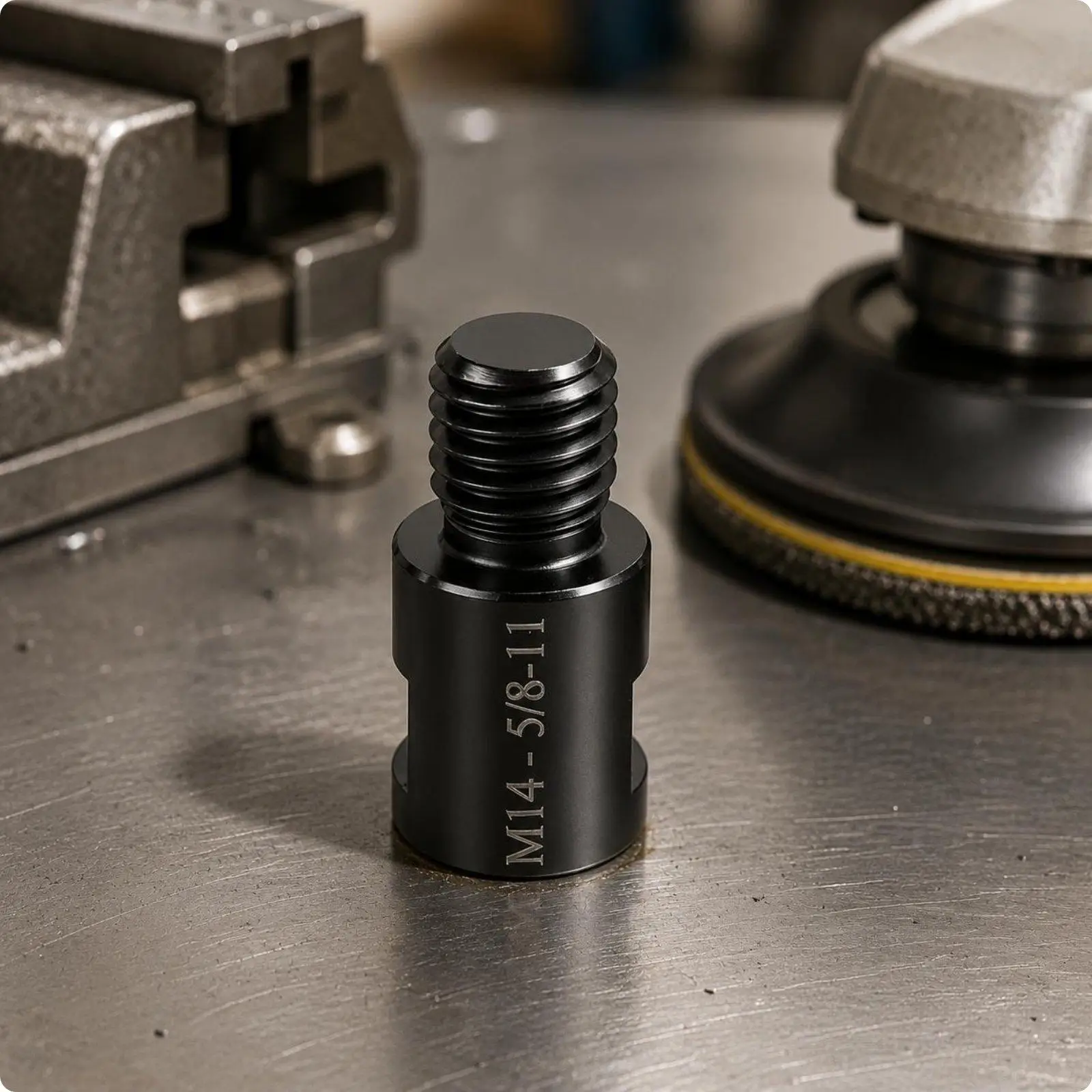 Thread Adapter for Grinder M14 to 5/8-11 Polisher Conversion Connector Steel Tool Accessory