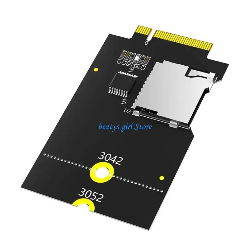 بطاقة فلاش C7AB إلى مهايئ مفتاح M.2 NGFF B يدعم ناقل USB وليس بطاقة حافلة SATAs مهايئ بطاقة M.2 B للكمبيوتر المحمول