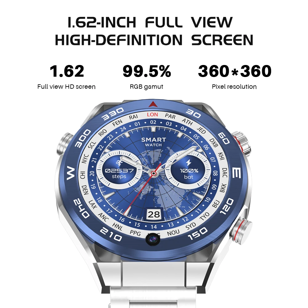 SERVO KOM12 Android Watch Smartphone 4G One SIM Standby 2GB+32GB GPS Play Store WiFi Waterproof 1.62
