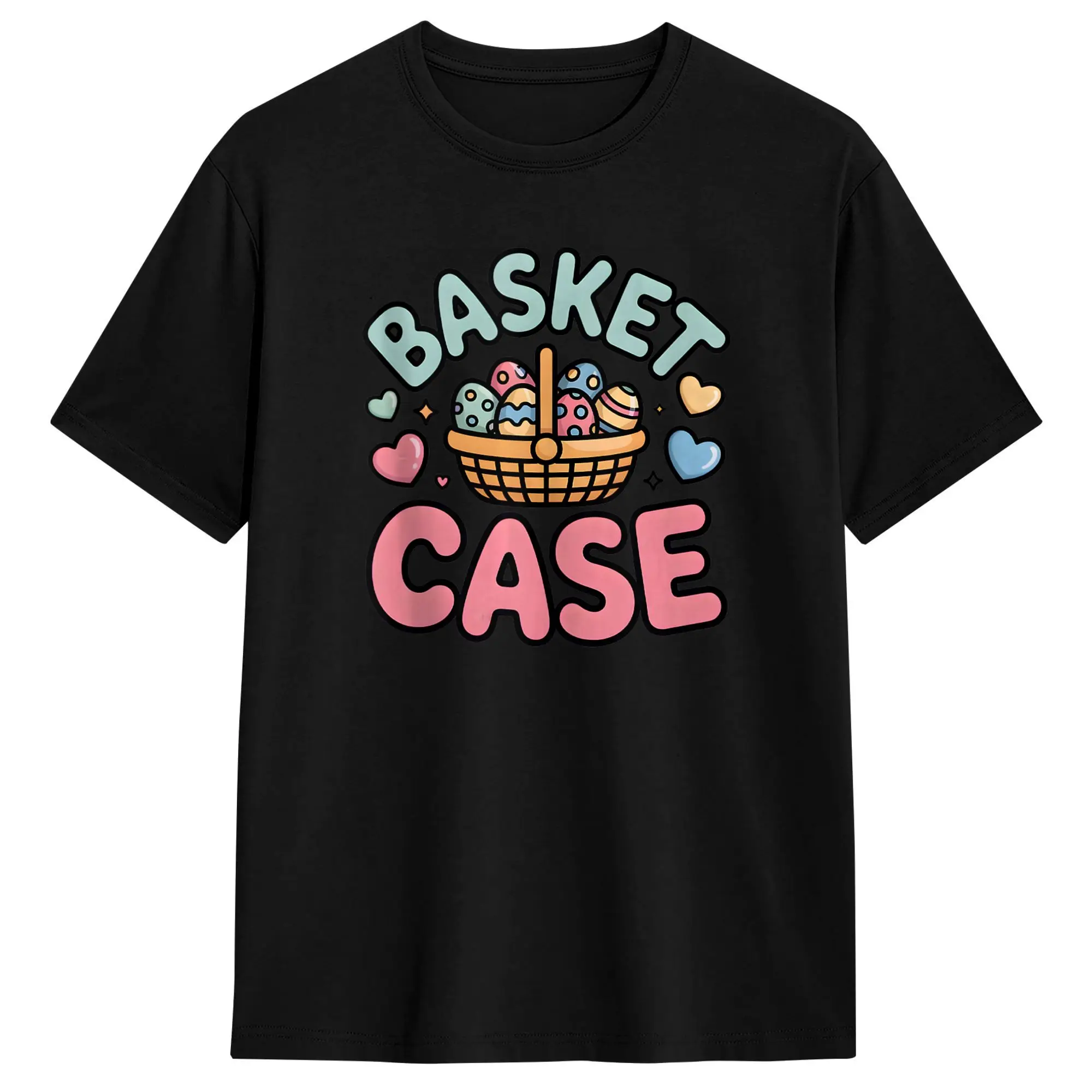 

Easter Basket Funny Spring Holiday Humor T-Shirt Summer Cotton T Shirts For Men's Hippie Casual Tee Shirt Vintage Top Tees