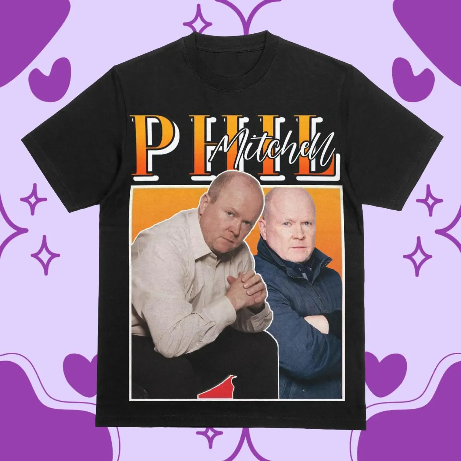 Phill Mitchell Eastenders 90 s Vintage T Shirt vintage Washed graphic Stretched fashion streetwear Casual Stylish