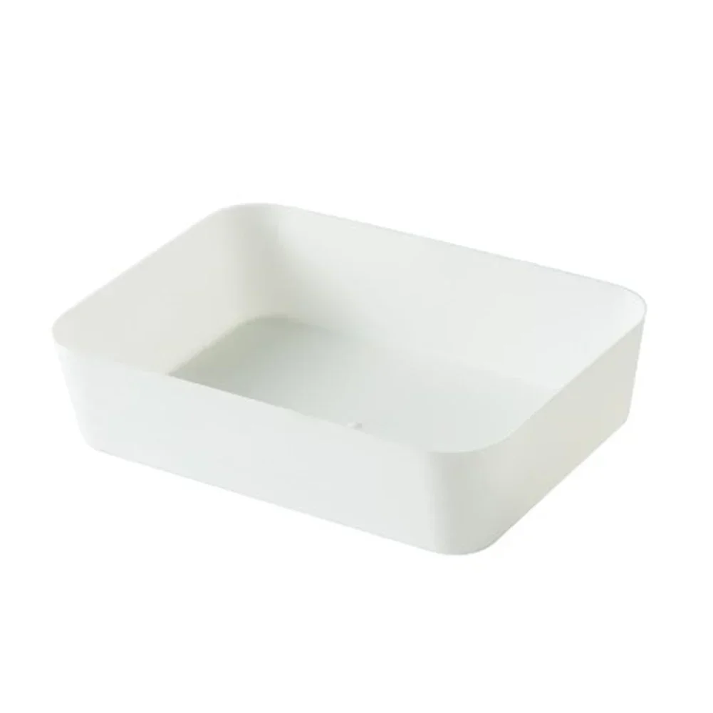 Small Box Storage Box Kitchen Plastic Material Tableware Clearer Classification Drawer For Dressing Table Drawer Light Blue