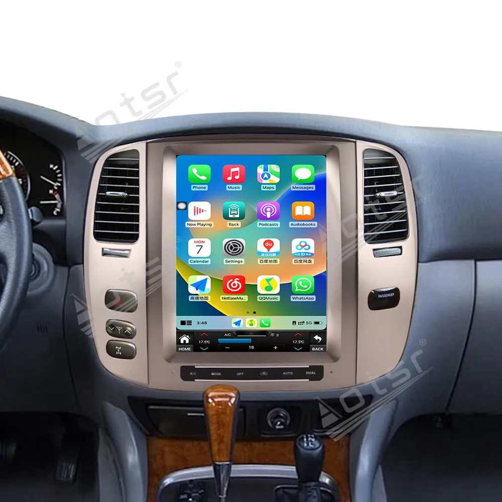 12.1 inch For Lexus LX470 2004- 2005 Car auto carplay Android 15.0 Radio Multimedia Player GPS navigation touch screen Head Unit