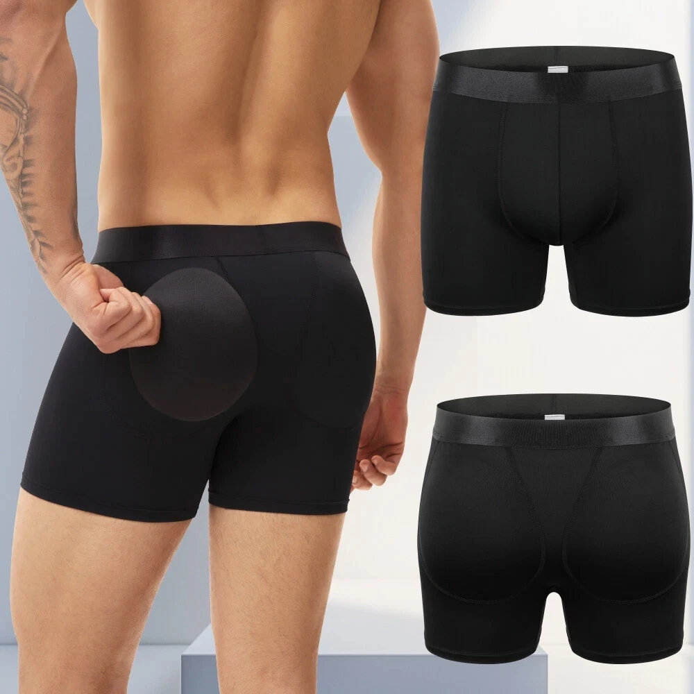 

Men’s Padded Underwear Butt Lifter Boxer Briefs Shorts Hip Booty Shaper Shapewear Enhancer Panties