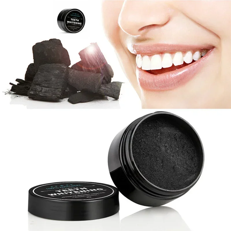 Heallor 1 Bottle Teeth Whitening Tooth Care Charcoal Powder Activated Charcoal Teeth Whitener Powder Oral Hygiene Dental Oral Ca