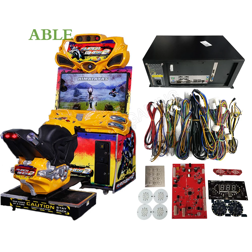 

F&F Arcade Super Bike 2 Fast Diy Full Kit Motorcycle Racing Motor Driving Game Board Simulator Children Racing Game Machine