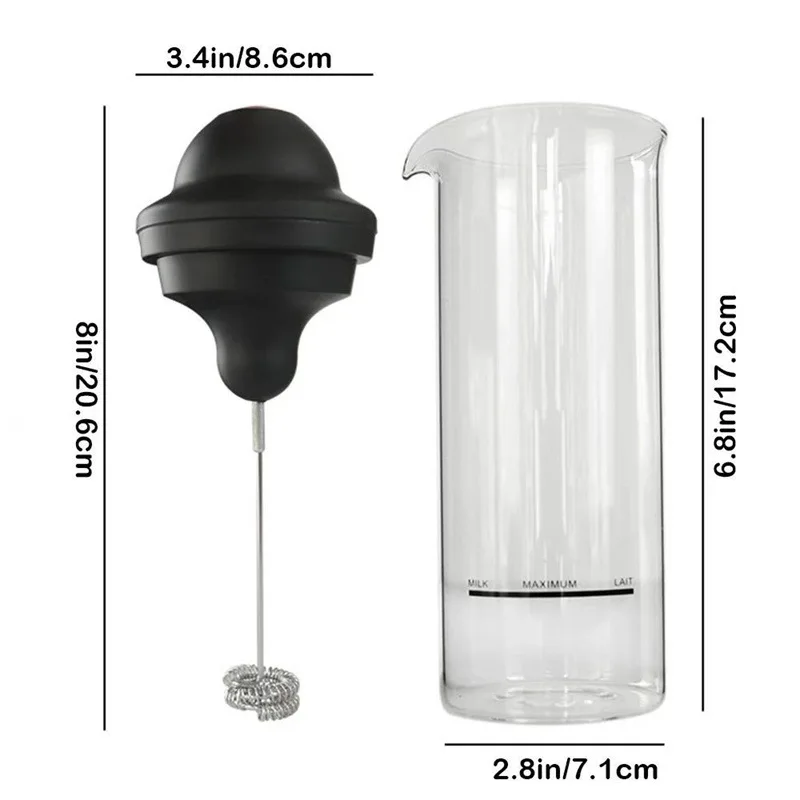 Przenośny spieniacz do mleka elektryczny spieniacz ekspres do kawy spieniacz mikser do koktajli mlecznych akumulatorowy spieniacz do mleka z