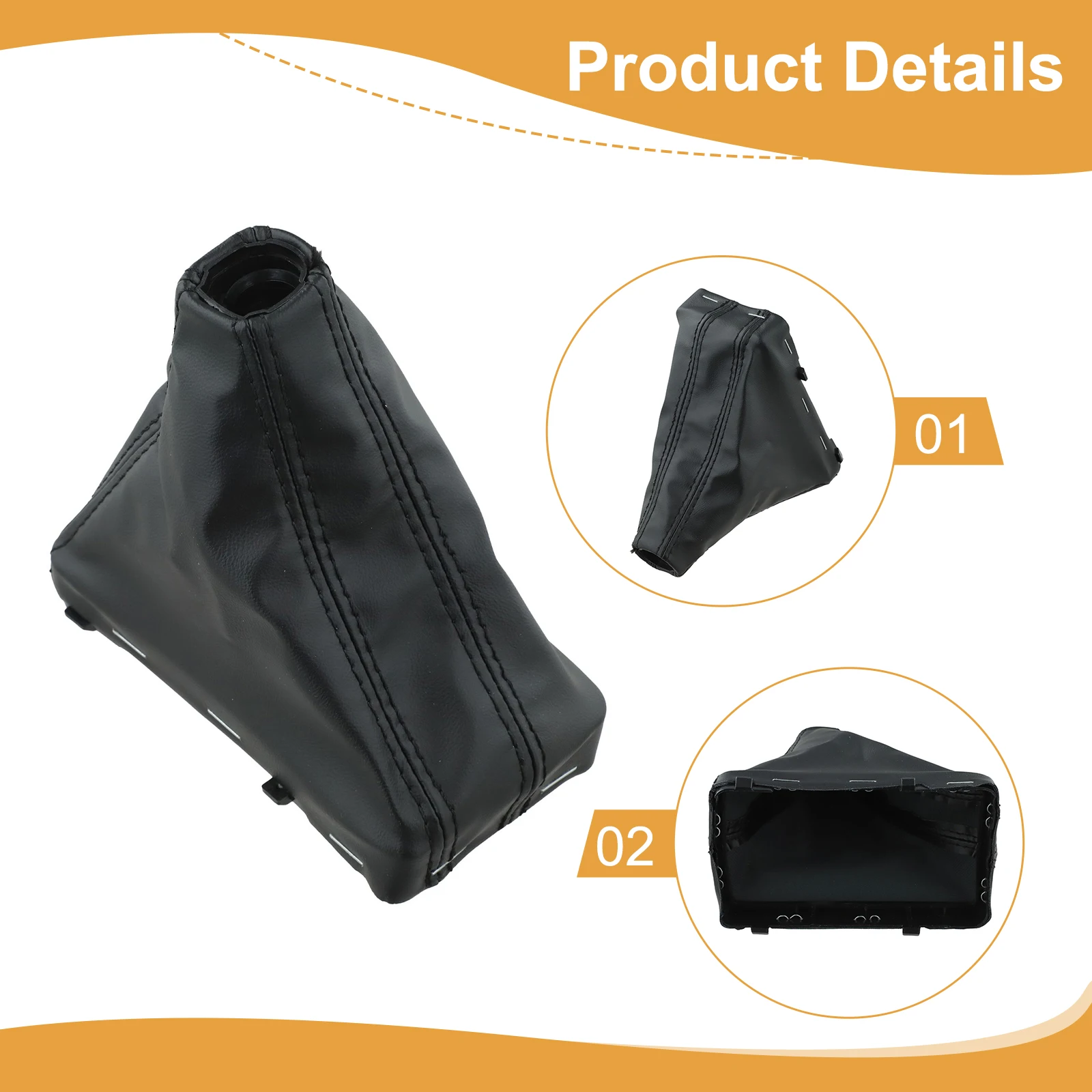 LHD Gear Shift Leather Gaitor Boot Easy Installation Enhanced Driving Experience Easy Install Car Gear Knob Shift Gaitor