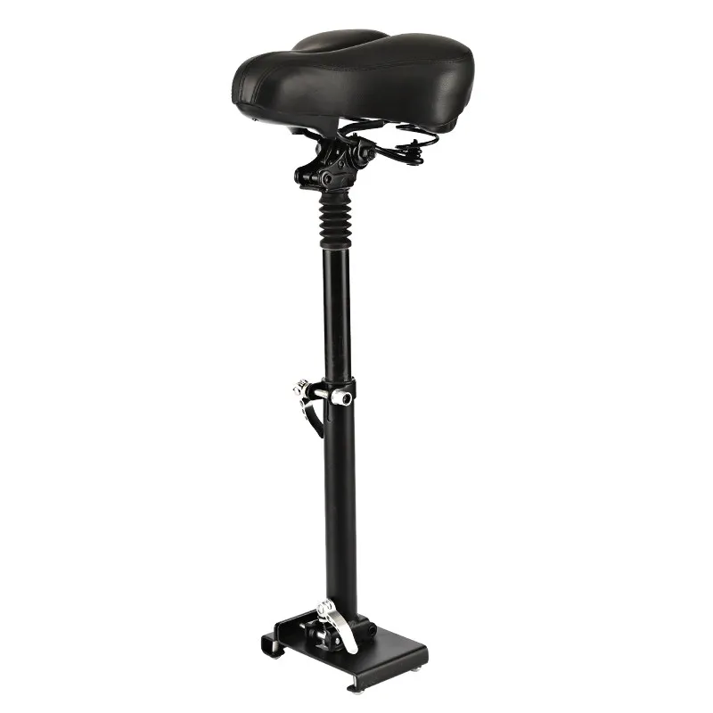 Foldable Shock-Absorbing Seat for Electric Scooter, Drill-Free Mount, Compatible with Multiple Scooter Models