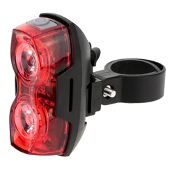 Bicycle Rear Light AAA Batteries High Visibility Red Light Tail Light Horizontal Or Vertical MTB Road Bike Lamp Accessory