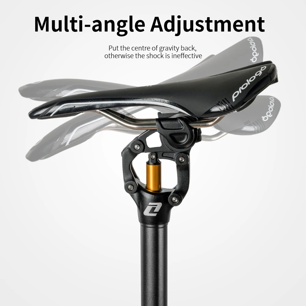 ZOOM Bicycle Seat Post Shock Absorber Four-link Seatpost 30.9/31.6mm Aluminum Alloy Shock Absorber Seat Tube