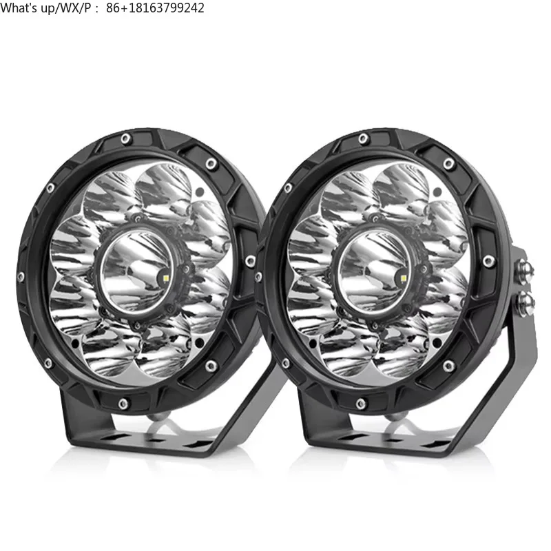 

High Power Brightness White 60W 7 Inch Driving Headlight Round Led Work Light Offroad La ser Driving Light