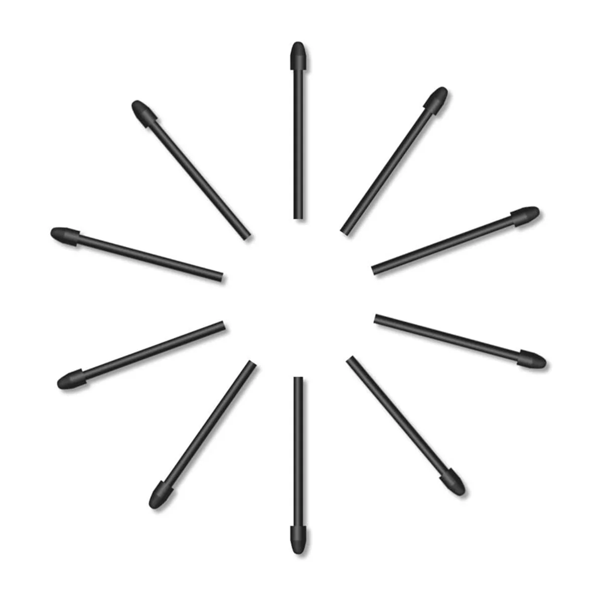 Best PW517 Digital Stylus Pen + 10-Pack Replacement Pen Nibs for Huion Kamvas 13, Kamvas Pro 24, Kamvas 22 Plus Battery-Free