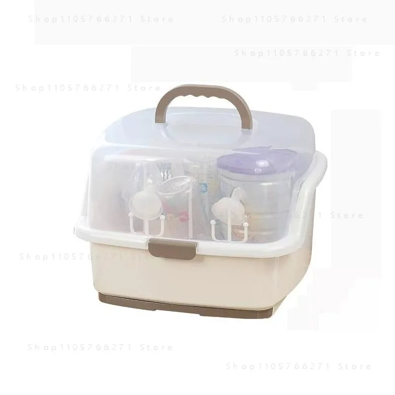 Portable Bottle Dry Rack Baby Bottle Drain Cleaning Dryer Drainer Storage BPA FREE Baby Pacifier Feeding Cup Holder Box
