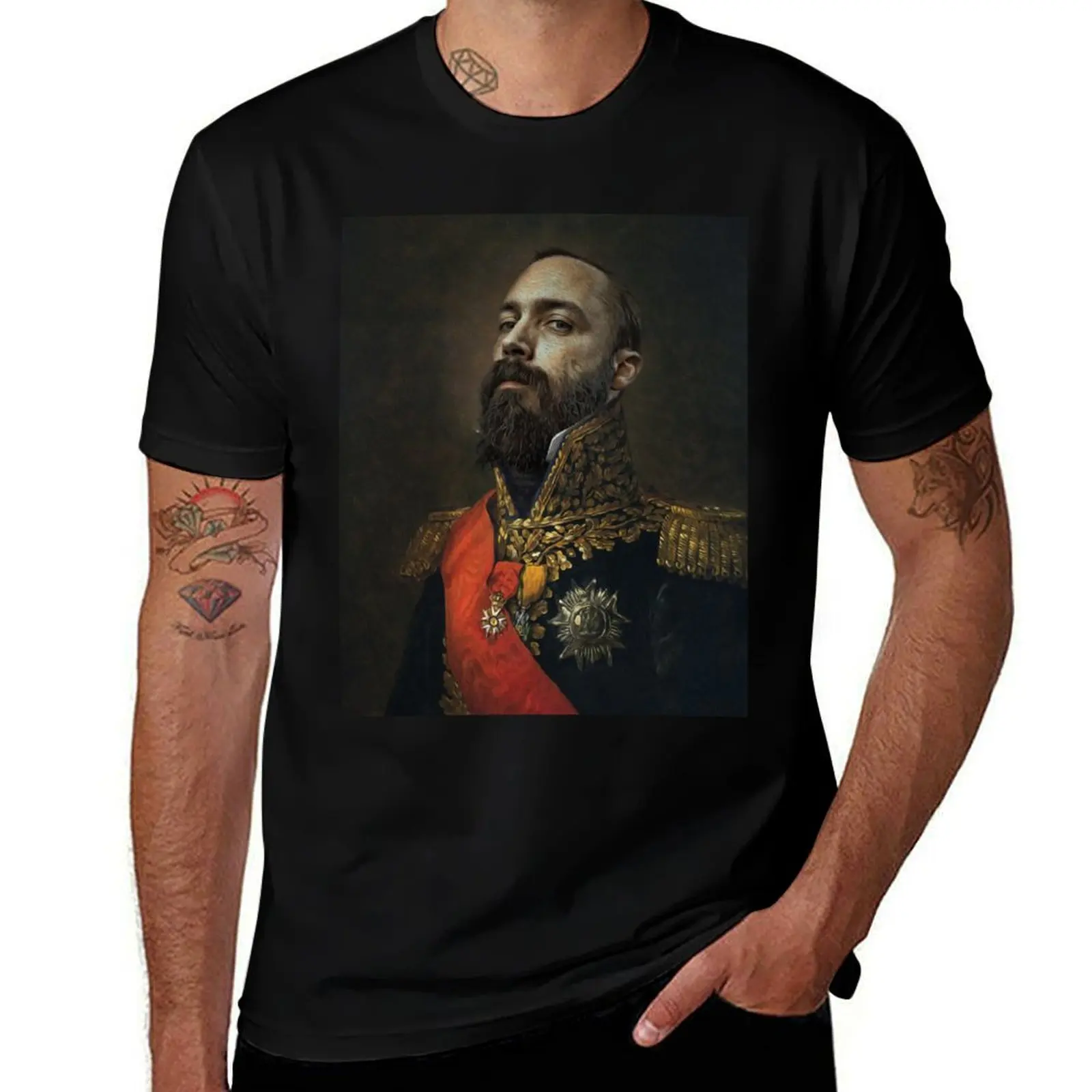 Neil Fallon Portrait T-Shirt Anti-Perspiration Workout Top