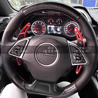 Hand Stitched Non-slip Car Steering Wheel Cover for Chevrolet Camaro 2016-2024 Custom Carbon Fiber Leather Car Accessory