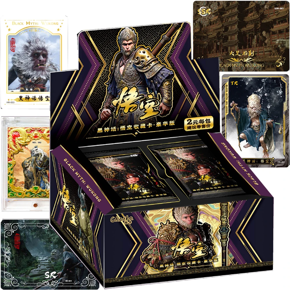 Original Black Myth Wukong Card For Children Popular Action Myth Game Monkey Sun Limited Game Collection Card Christmas Gifts