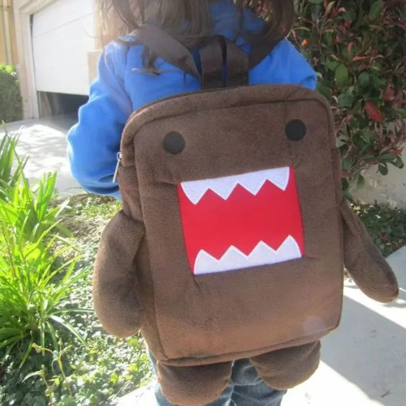 

Large Capacity U Domo Kun Backpack New Brown Amusing Big Mouth Backpack Light Daily Commuting Lint Backpack For Kids
