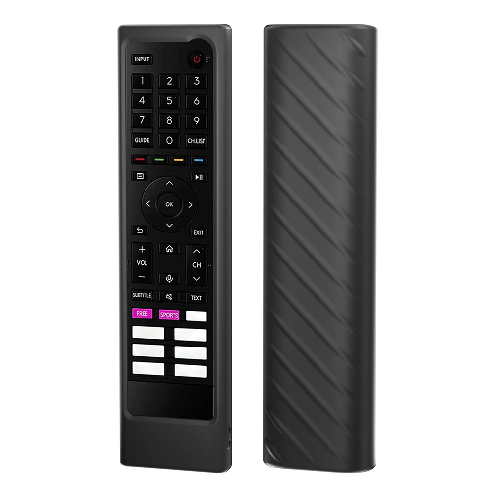 غطاء واقٍ من السيليكون بجهاز تحكم عن بعد بحبل ، مقاوم للصدمات ، مضاد للانزلاق ، ملحقات لـ Hisense ERF3C80H ERF3A80H #6