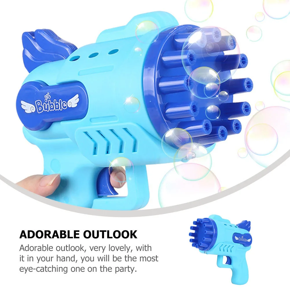 1Set Electric Bubble Machine for Kids Premium Plastic Bubble Blower with Colorful Lights Fun Birthday Party Gift Child