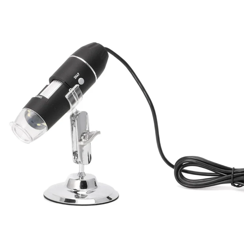 1600X USB Digital Microscope Camera Endoscope 8LED Magnifier with Metal Stand Ship ship