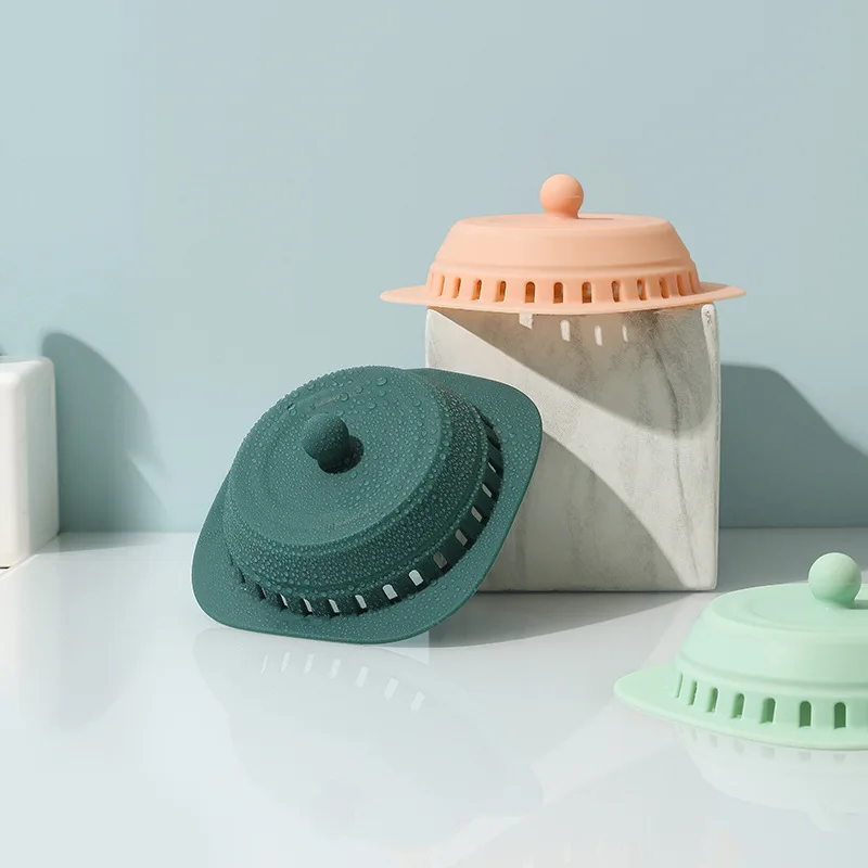 Penutup Saluran Lantai Silikon Anti Bau Kamar Mandi Layar Filter Anti Serangga Anti Penyumbatan Saluran Pembuangan Dapat Ditarik Tujuan Ganda