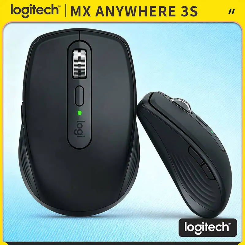 

Компактная мышь Logitech MX Anywhere 3S, эргономичный дизайн, перезаряжаемая, с быстрым прокруткой для портативных ПК Mac