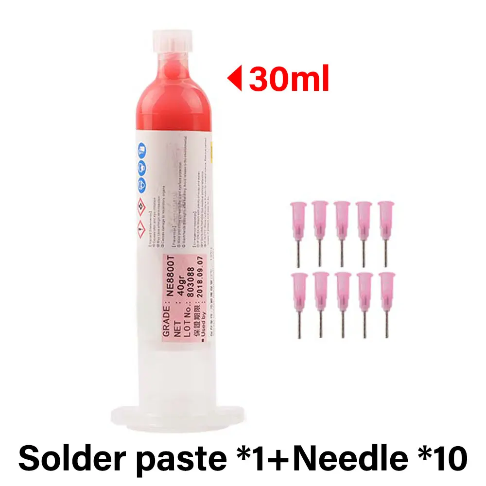 SMD SMT BGA Wärmeaushärtender Epoxidharz-Klebstoff in Rot, 30ml, für IC-Chips, PCB-Platinen, Komponentenbefestigung, Löten und Reparaturanwendungen. – Detail 7