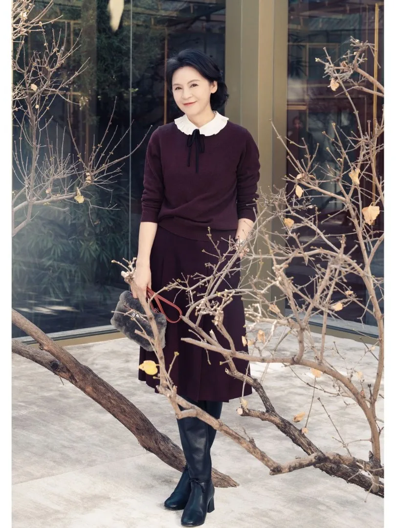 

Faionable Autumn Winter Woolen Skirt 80-Strand Initial Cut eep Wool Pleated Skirt mid Waist A-Line Skirt Polyester Fiber