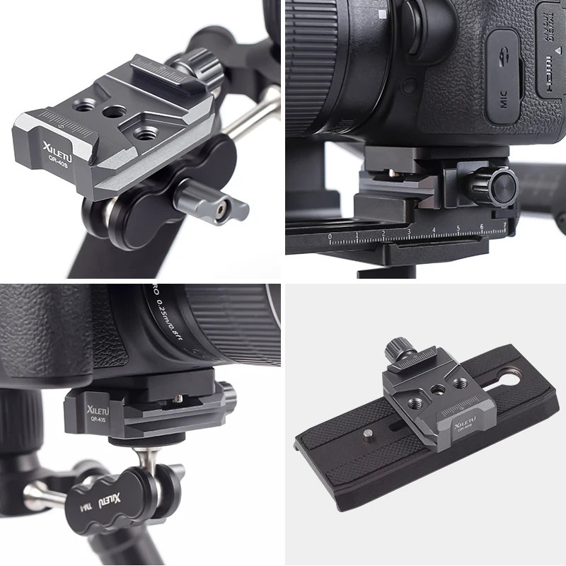 XILETU QR40S ARCA Universal SC Quick Release Clamp for DJI Ronin S/Ronin SC and ZHIYUN Crane Series / Weebill S Gimbals 2506
