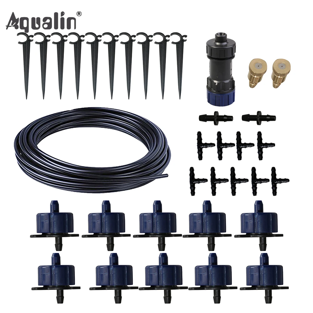 

New Arrival 10m 4/7 Hose Automatic Drip Irrigation System Garden Drippers Watering Kits with Pressure Reducing Valve#26301-6