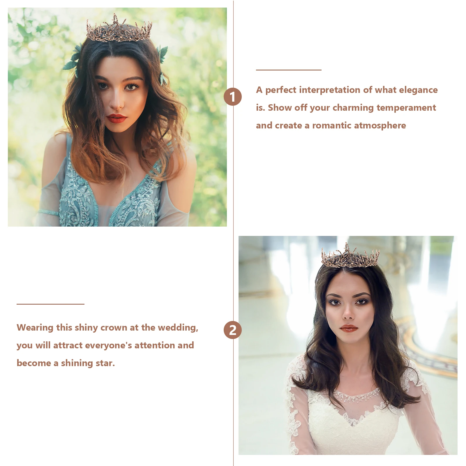 

Свадебная тиара, декор для волос, свадебный сплав, стразы, корона, головной убор, банкетный ретро-стиль, украшение для невесты, аксессуары