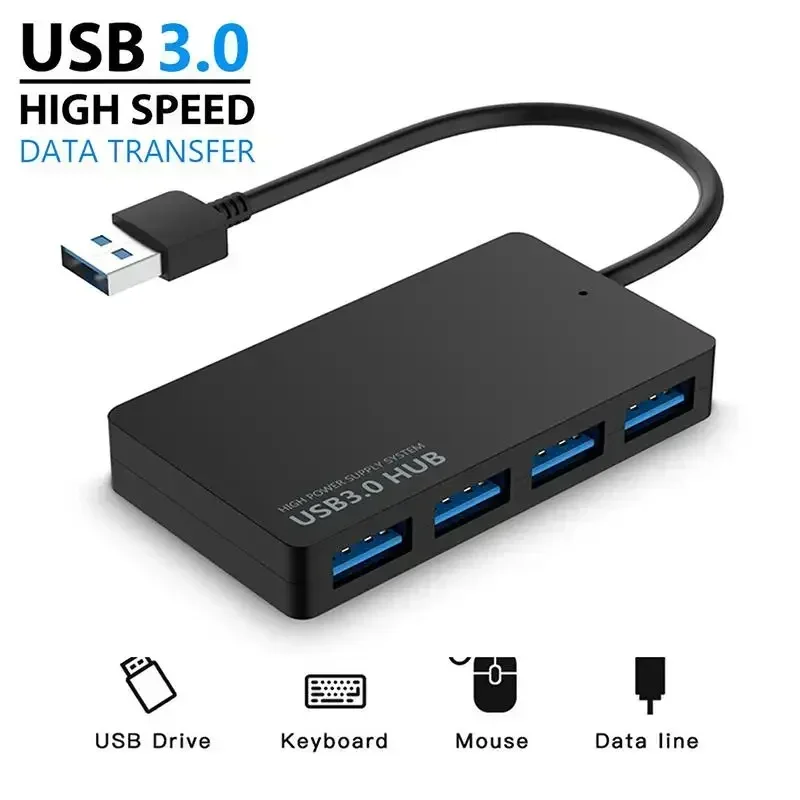 USB Hub USB 3.0 4  Type C HUB High Speed Data cable Convertor adapter Support Multi Systems Plug and Play USB Adapter