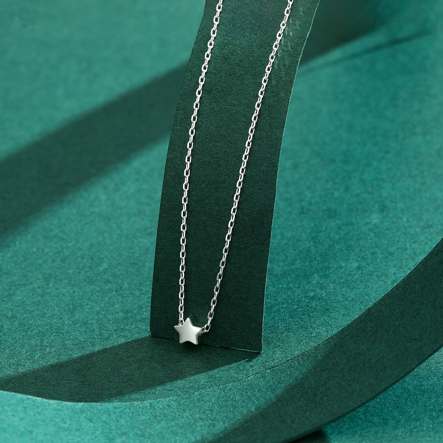 Modian New Sale Simple Cute Lucky Star Pendant Necklace for Women 925 Sterling Silver Small Stars Korean Style Fine Jewelry