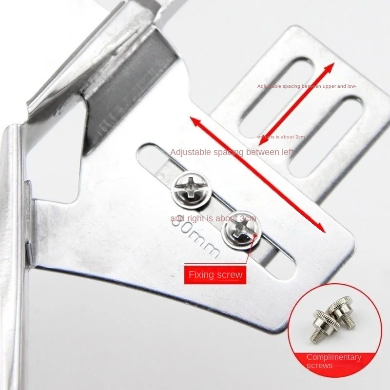 Dy123 Machine Flat Double-Pack Slide Sewing Machine Hemming Device Needle-Free Plate Double-Pack Slide Four-Fold Edge Slide