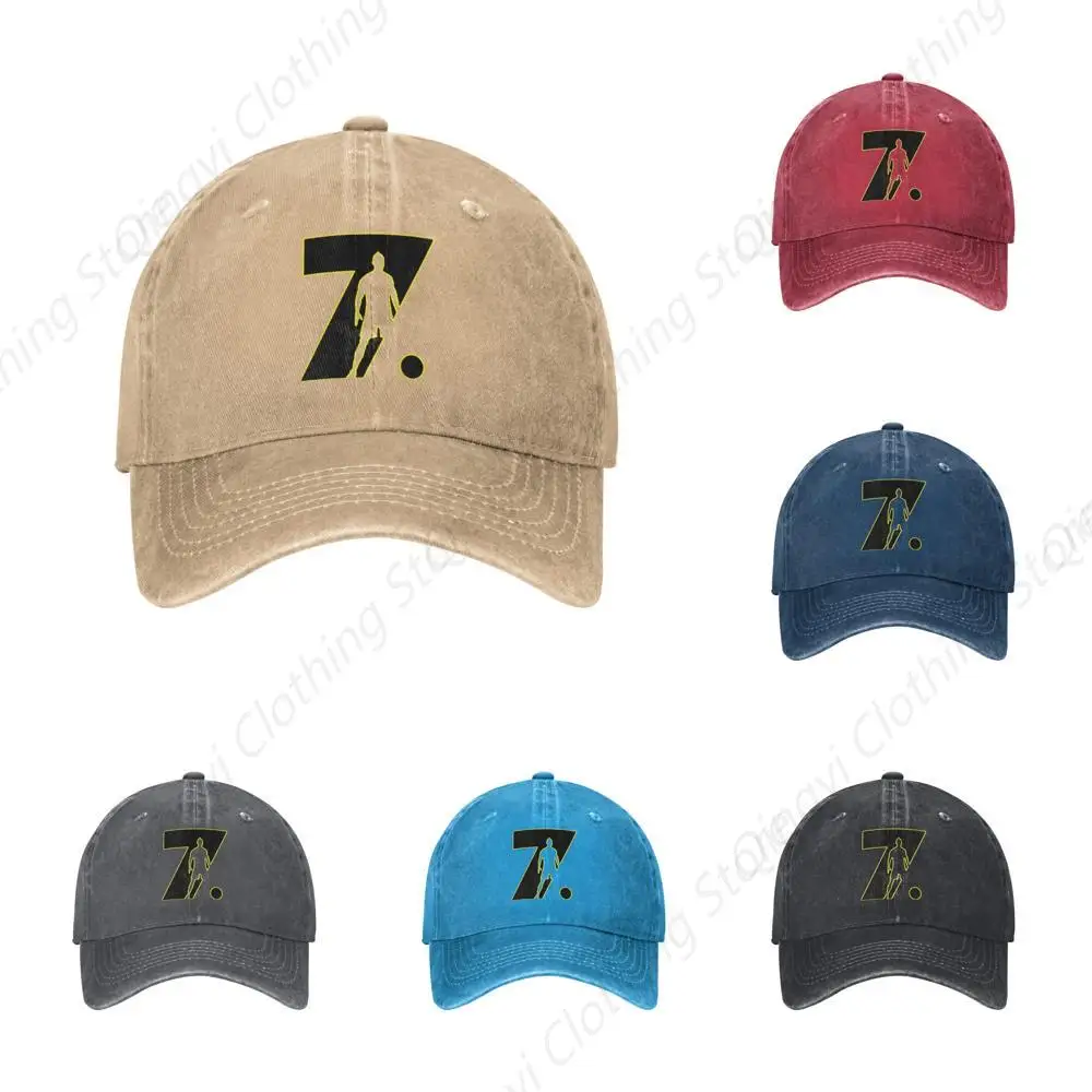 Football Unisex Sandwich Cap Denim Hats Baseball Caps