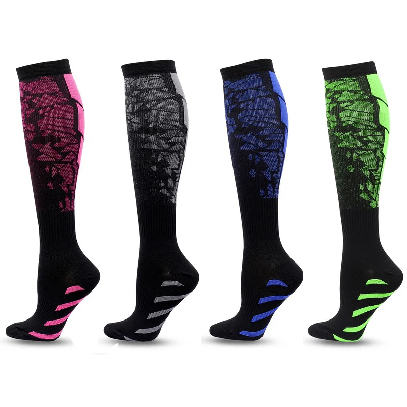 Chaussettes de compression en cuivre pour hommes et femmes, en surpoids, idéales pour la course, les soins infirmiers, la randonnée, la récupération, les chaussettes de vol