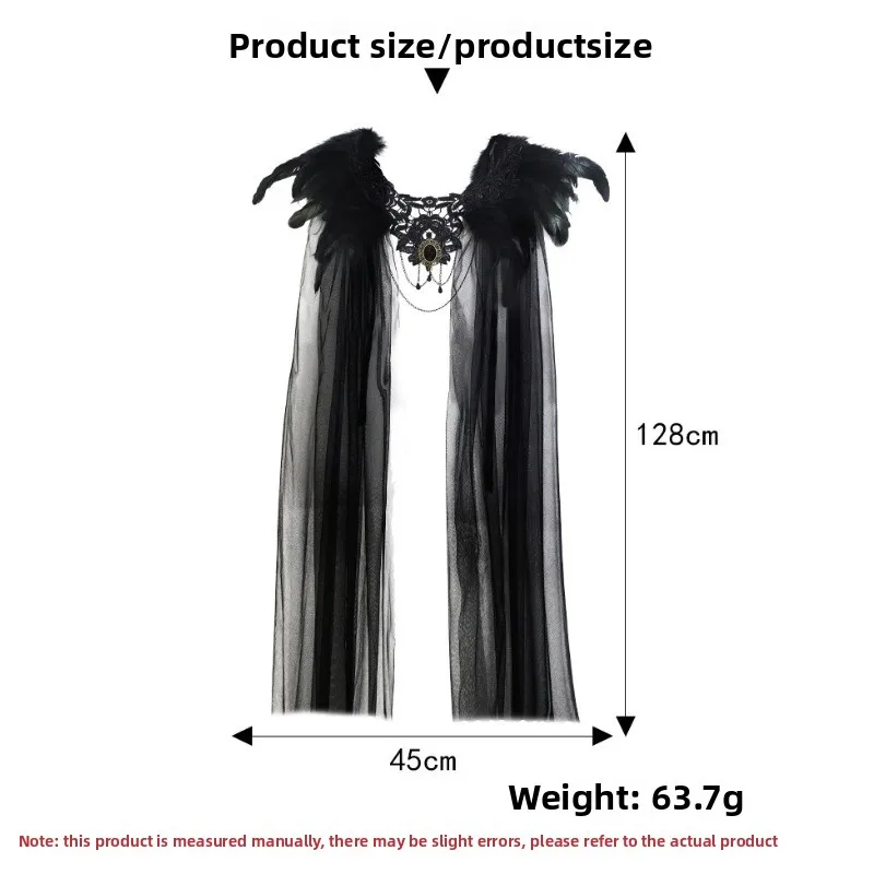 هالوين ريشة الرأس الأسود الفراء طوق شبكة الرأس منتصف طول تنورة تنحنح المرحلة زي الأداء زي