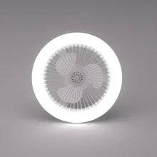 원격 제어 조명 램프와 회전식 3in1 천장 팬 E27 변환기 기본 조명 기본 침실 거실 Miflame