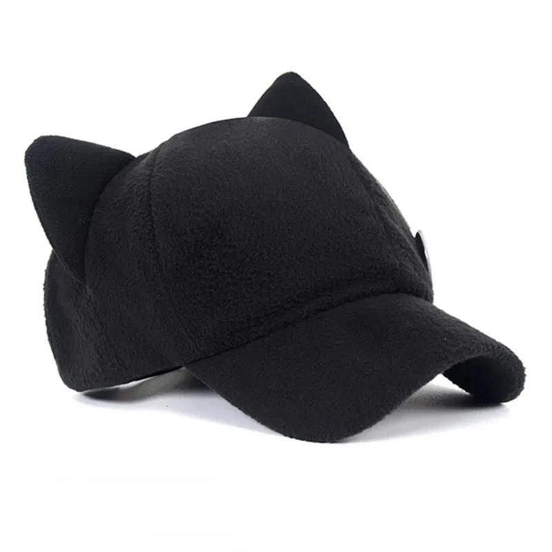 Shiminami Asuka Rangure topi telinga kucing EVA topi imut anak perempuan topi bisbol Anime Cosplay Langley Soryu Aksesori pesta